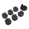 Trimmer Spool Line Nylon Line String Trimmer Replacement Mower Accessories Include 6 Spools 1 Cap for F016800569