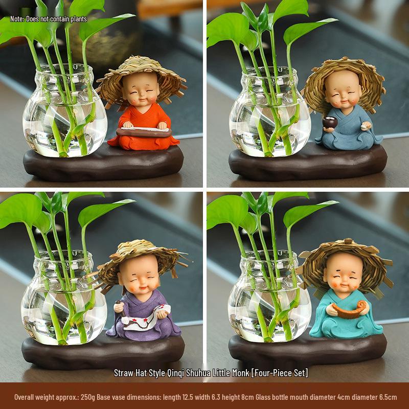 Creative Little Monk Desktop Ornaments for Home and Office Decor