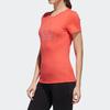 Adidas Sporty Pullover Crew Neck Short Sleeve T-Shirt Women Tops Coral-Pink FJ1108