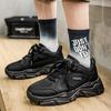 Men's Shoes Spring and Summer Versatile Students Casual Mesh Sports Running Thick Sole Heightening Black Dad Tide White Shoes Non-slip