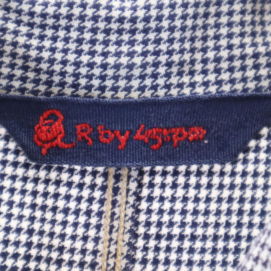 R by 45rpm Made In Japan Staggered Pattern 7 Minutes Sleeve Shirt Dress Women Used