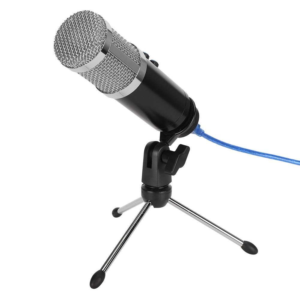 Condenser Microphone Stable USB Desktop Tripod MIC High Sensitivity Angle for PC