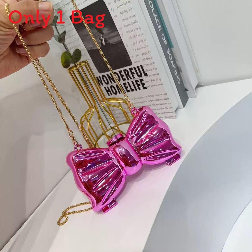 No Brand Mini Acrylic Butterfly Clutch Bag With Chain For Street Fashion Accessory