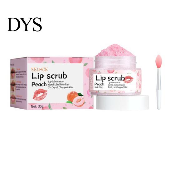 Soft Lips Treatment Lipstick Nourishing Lip Scrub 30g Exfoliating Mask for Night Repair Strawberry Orange Honey Peach Flavors Natural Care Dry Peeling