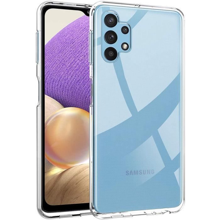 Coque Transparente pour Samsung A32 4G - PROSHOP - Souple Protection Renforcée - Anti Choc Silicone