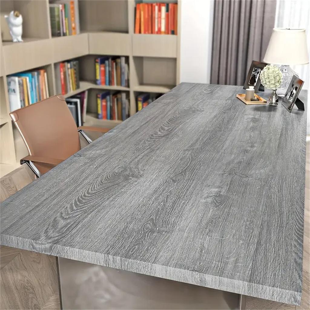 55CM Wide Pvc Oil-proof Wood Grain Sticker Self-adhesive Wallpaper For Kitchen Countertop Furniture Cabinet Table Wall Renovatio