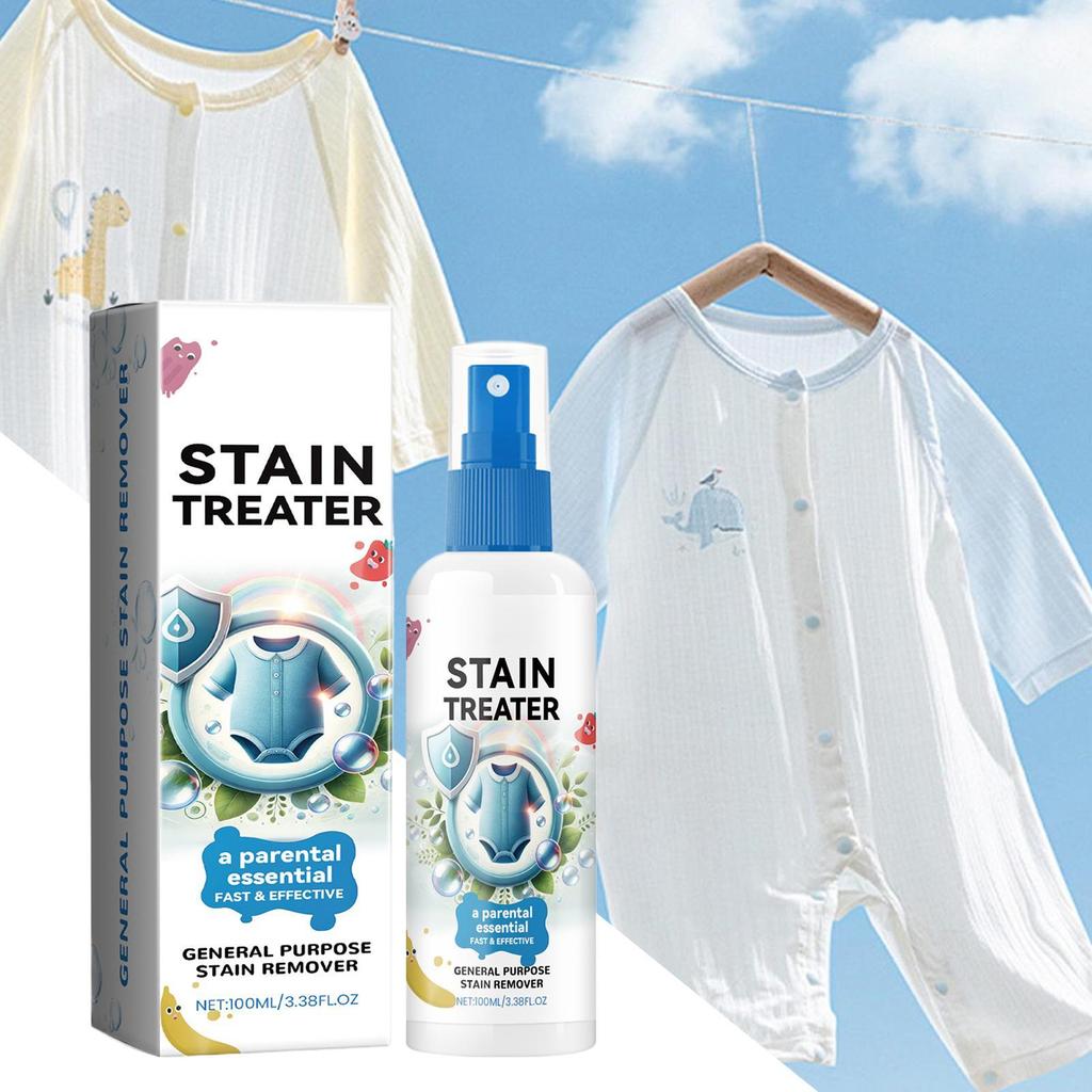 100ML Stain Remover Fabric Stain Remover Spray Stain Yellow Removal Dust Bleached Decontamination Treater Spray Shoe
