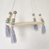 Nordischer Stil Macaron Achteckige Perle Fransen Regal Wandbehang Kinderzimmer Kreative Heimdekoration Brett
