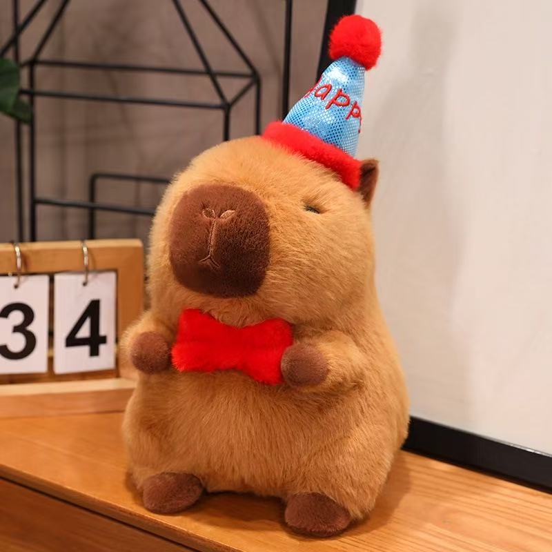 25cm New Capibara Plush Toy Children's Soothing Doll Pillow Summer Capybara Plush Doll Doll