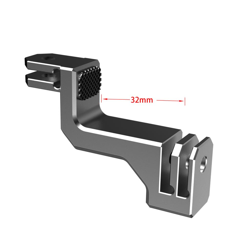 Für Gopro 12 11 10 9 CNC Action-Kamera Vertikaler Halter Verstellbarer Arm Halterungsadapter Vertikales Aufnehmen First-View Zubehör 2