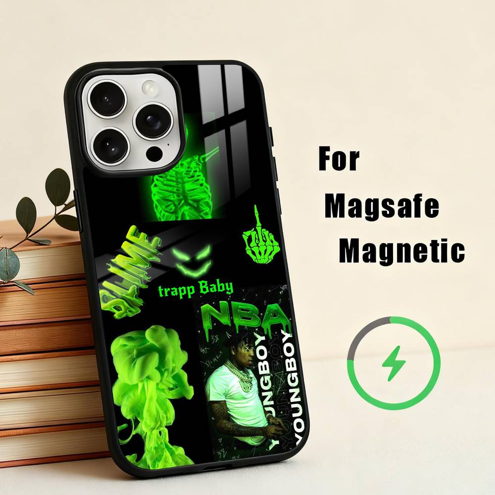 YoungBoy Never Broke Again Tour Phone Case For iPhone17,16,15,14,13,12,11 Plus,Pro Max Magnetic For Magsafe Wireless Charging