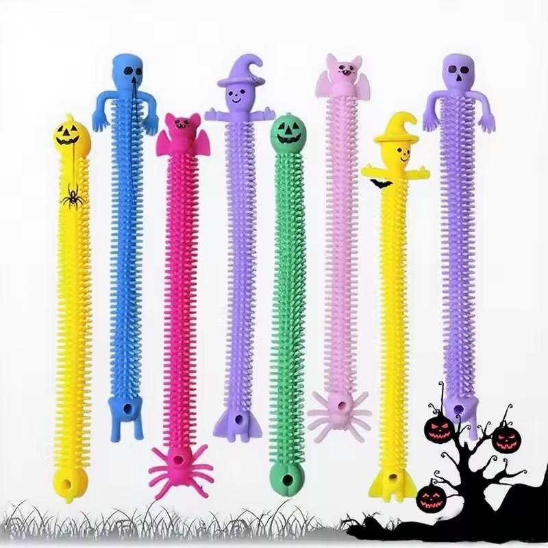 10/20Pcs Halloween Stretching Sensory Toys Kids Adult Fidget Toys Wristband Decompression Toy Boys Girls Birthday Party Favors