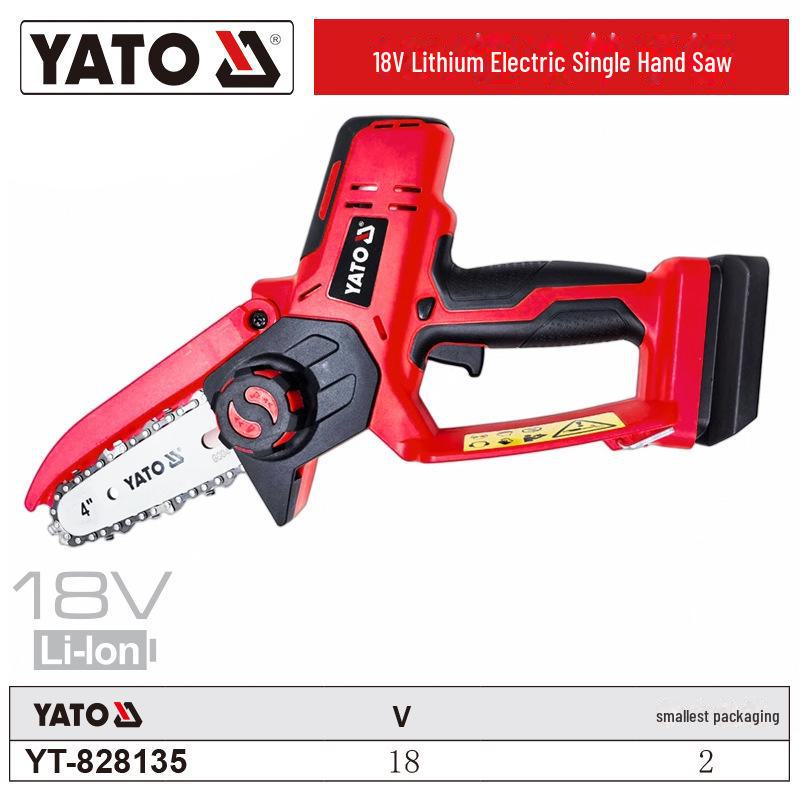 

YATO Yiertuo 18V бесщеточная аккумуляторная ручная электрическая цепная пила с большой емкостью
