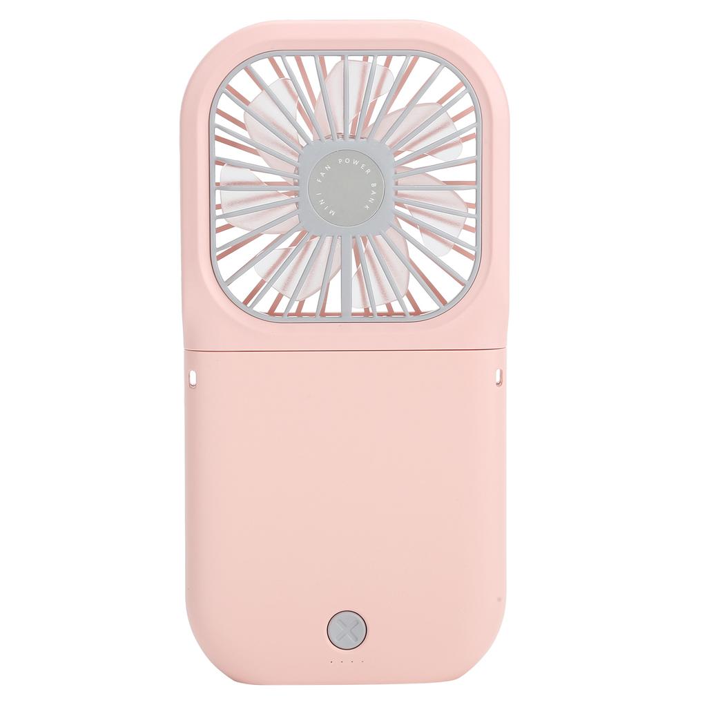 Hanging Neck Fan Mini Portable Folding 3 Speed Adjustable USB Charging Low Noise Fan for Home Office OutdoorPink