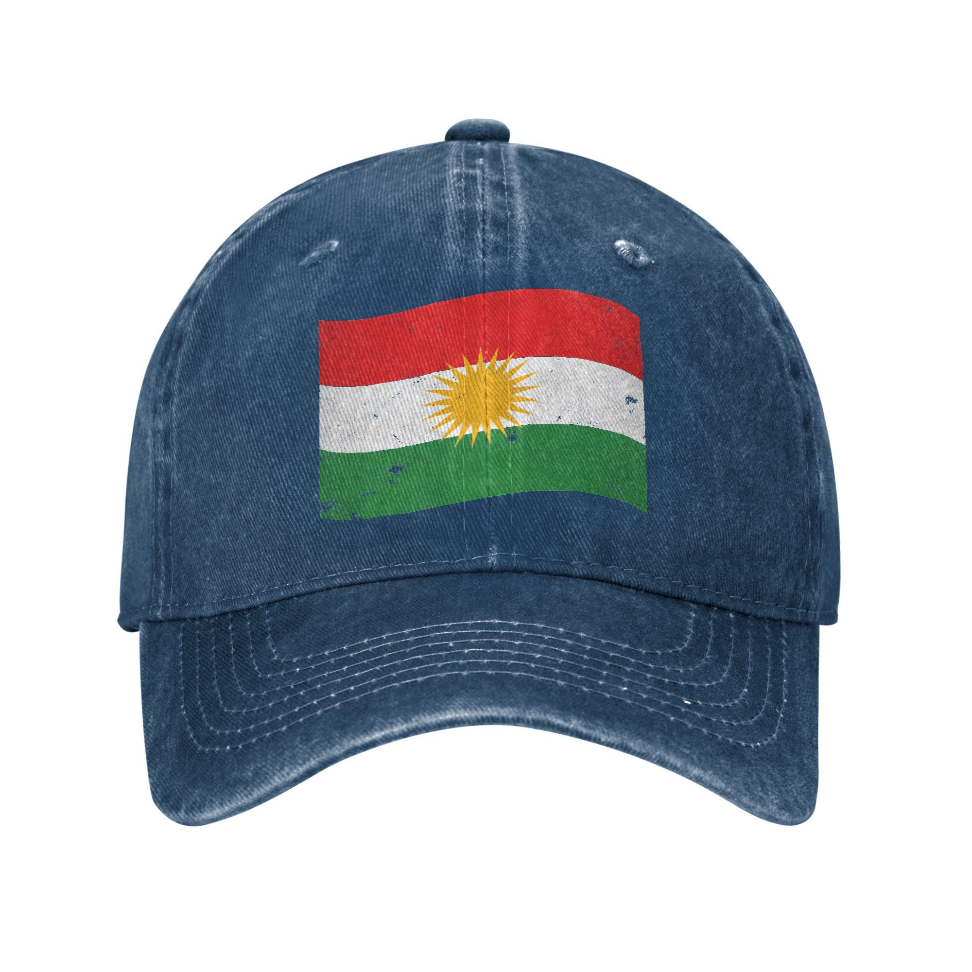 

Kurdistan Flag Washed Baseball Cap y2k Cool Sun Hip Hop Hats Summer Men Adult Running Hippie Baseball Caps One Size