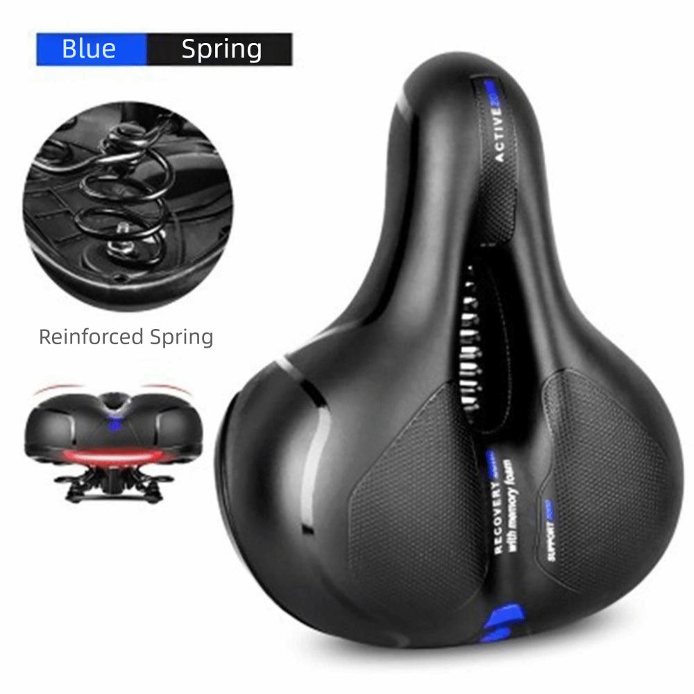 Black Bicycle Saddle Soft Bike Saddle Durable Bicycle Seat Cushion Bicycle Accessories синий