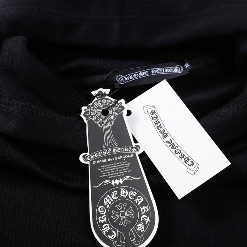 806 CHROME HEARTS 2025 Podzim a Zima Nová Nadměrná Velikost Klasický Styl Logo Mikina s Kapucí, Vhodná pro Páry k Nošení