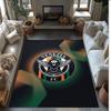 Venezia FC Football Print Crystal Velvet Rug, Comfortable Water Absorbent Non Slip Indoor Floor Carpet