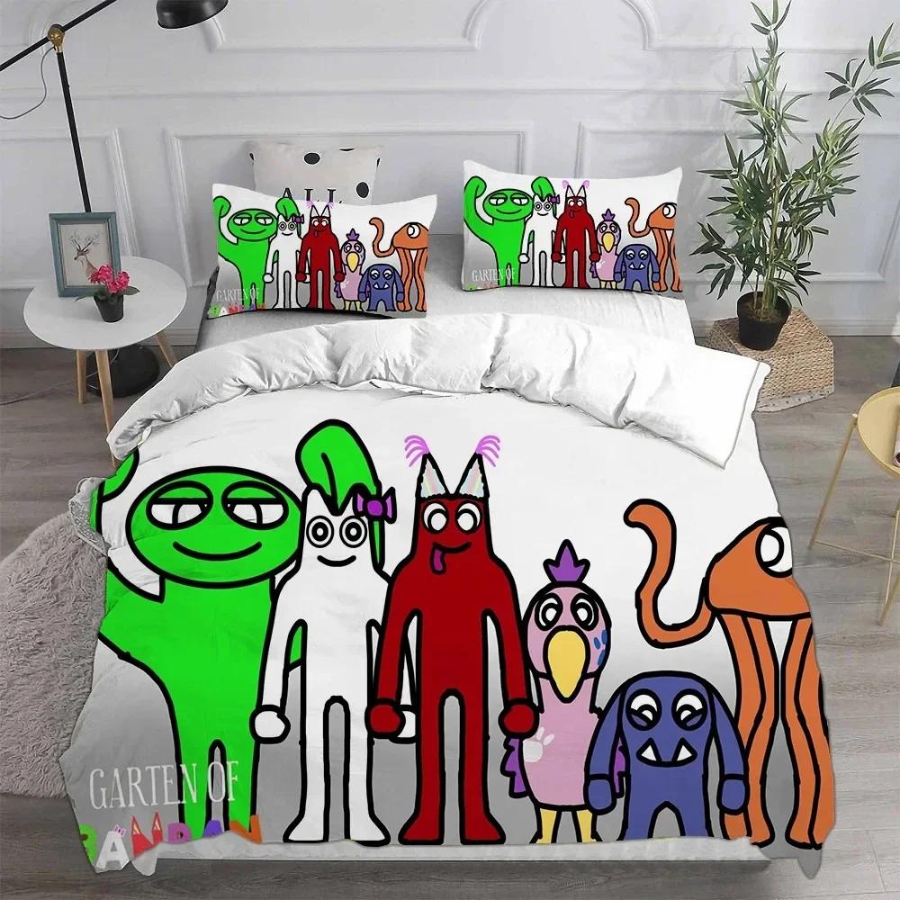 3D Game Garten Of Banban Printed Bed Set Duvet Cover Pillowcase Bedding Set Bed Linen Sheet Quilt Cover Full Queen King Size