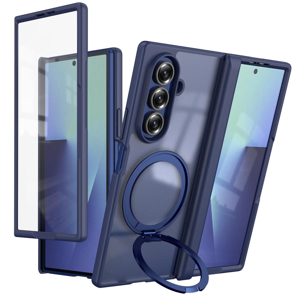 

Z Fold7 Cases Magnetic Magsafe 360 Rotate Stand Holder Case for Samsung Galaxy Z Fold 7 Hinge Protection Screen Film Capa Cover Galaxy Z Fold7 темно-синього кольору