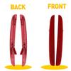 Red Lens Rear Bumper Reflector Marker Pair 1 For 2017- Honda Civic Hatchback