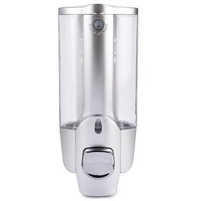 350ml Wall Mount Double Soap Pump Bathroom Shower Shampoo Dispenser