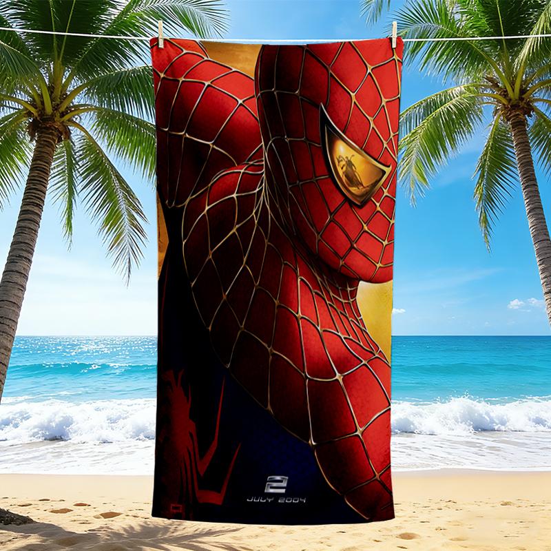 1Pc Spiderman Suit Beach Towel, Quick Dry, Multi-Use for Beach Pool Gym Yoga Home Travel, Christmas, Halloween, Xmas Gift S929480