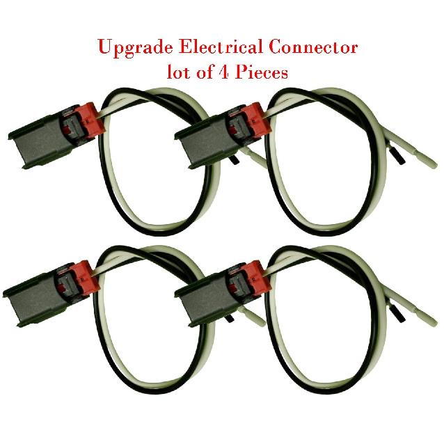 4 x Upgrade Connector of ABS Wheel Speed Sensor Front Rear Fits Chrysler Dodge