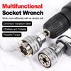 Universal Sleeve 2 Inch 10-19 Mm Adjustable Hex Universal Socket Torque Ratchet Wrench Head Spanner Sleeve Tools For Mechanic