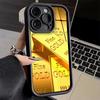 Phone Case for iPhone 17 Air 16E 15 16 Pro Max Fine Gold Pattern Printing Cover 14 Plus 13 12 Mini Soft Shell Silicone Fundas
