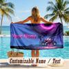 Custom Text Beach Towel, Soft Absorbent Swimming Multi-use TowelCourage the Cowardly Dog