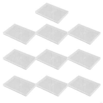 Set Of 10 High Quality Clear Storage Boxes Sturdy Clear Storage Boxes Container For Home And Office Organization X3UC