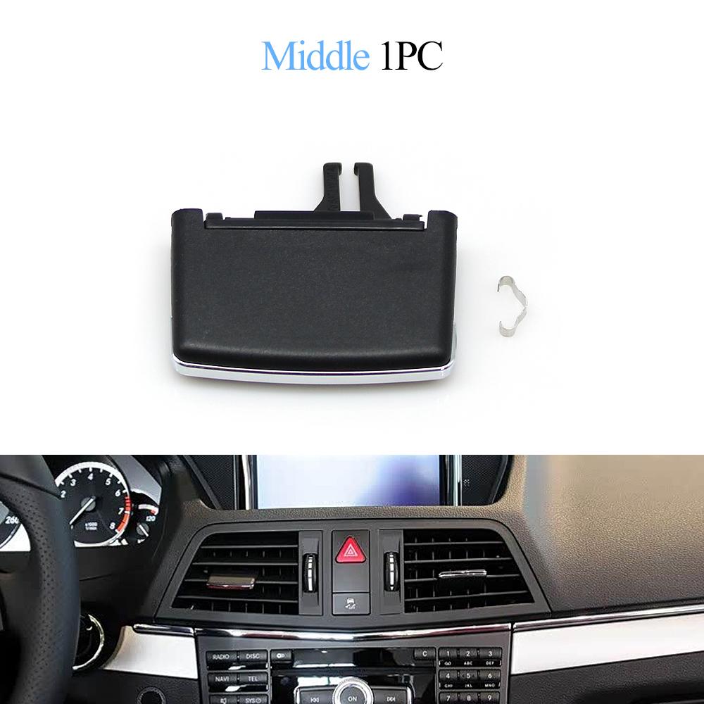 Car Dashboard Front Left Right Middle Air Conditioning AC Vent Grille Outlet Tab Clip Slider For Benz E Class W207 2009-2012