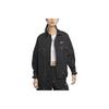 Sportswear Ss25 Brand Logo Woven Oversized Comfortable Polo Long Sleeve Jacket Women Jackets Black IB5588-010