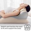 Oreiller à Mémoire de Forme Support Ergonomique Cou Jambe Repose-pieds Lit Canapé Forme Coins Mousse à Mémoire Haute Densité Rebond Lent Housse Respirante
