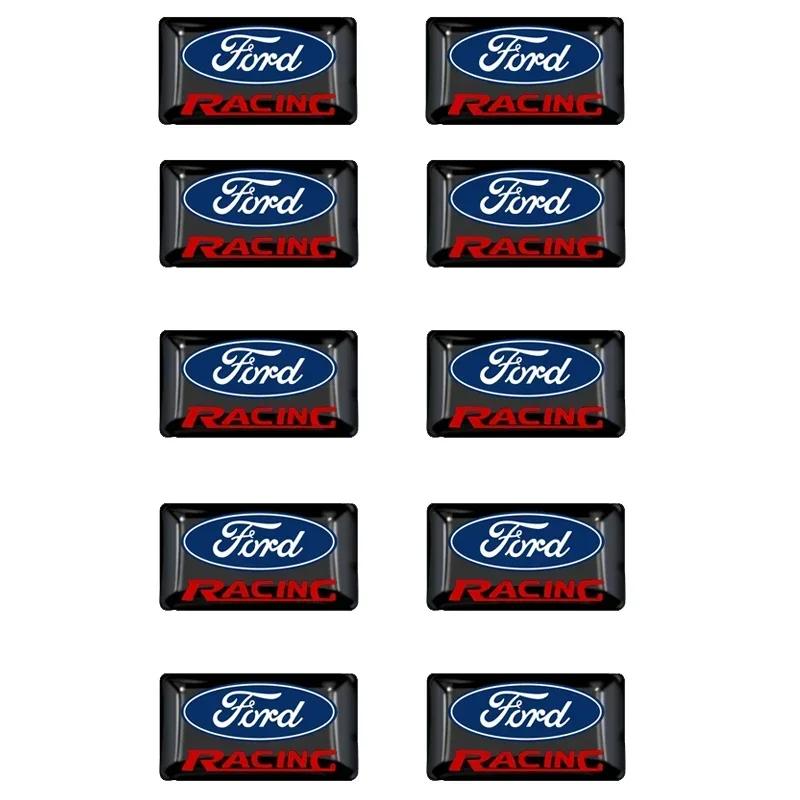 

Car Sticker 2026 New 2025 Hot 10PCS Car Steering Wheel Button Multimedia Sticker Logo Decals For Ford Fiesta EcoSport Escort foc