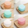 Compact Plastic Makeup Cotton Storage Box Square Design Clear Container Dustproof Lid For Small Spaces Travel