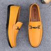 Genuine Leather Mens Dress Shoes All-match Casual Men Loafers Handmade Moccasins Italian Breathable Slip On Male Boat Footwear