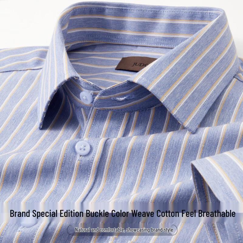 Zhuangji Men's Non-Iron Long Sleeve Shirt