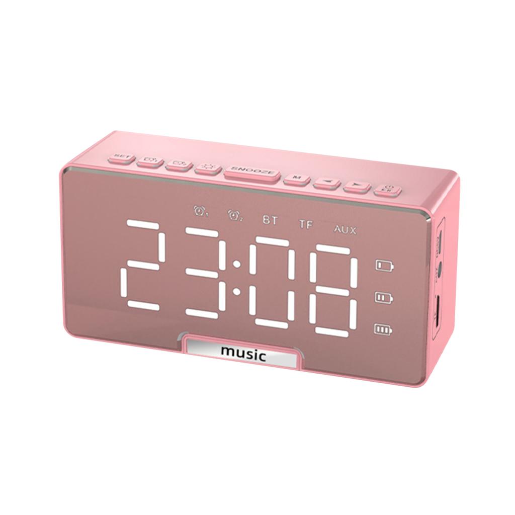 Digitaler Spiegel Wecker Mit Bluetooth & Radio - 5-in-1 Desktop Uhr Mit Dual-Alarm
