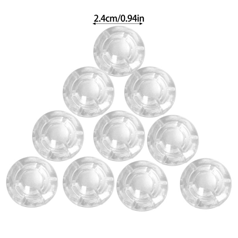 10Pcs Electric Guitar Effect Foot Nail Caps Plastic Footswitch Knobs Pedal Protections Caps Guitar Footswitch Knobs Set