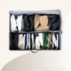 Vlies-Schuhboxen Organizer Faltbar Schrank Schrank Schuhe Halter Transparent Unterbett Staubdicht 12 Paar Schuhe Aufbewahrungstaschen