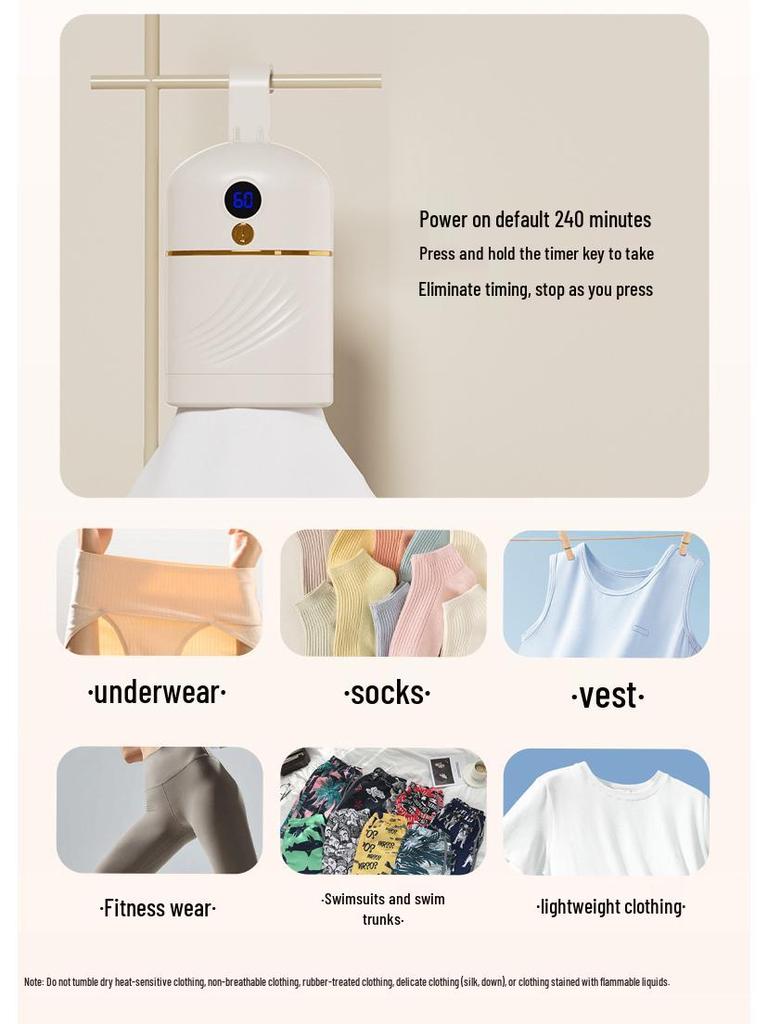 Compact Folding Portable Dryer for Travel, Home & Dorms