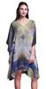 Phagun Ladies Kaftan Holiday Loungewear Midi Dress Beach Coverup-4X-5X