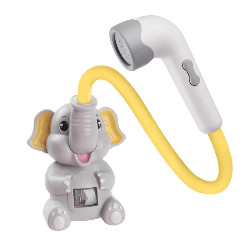 Baby Badspeelgoed Bad Douche met Douche Thermometer Elektrische Olifant Water Sproeier Waterspeelgoed voor Kinderen Badkuip Speelgoed voor Peuters