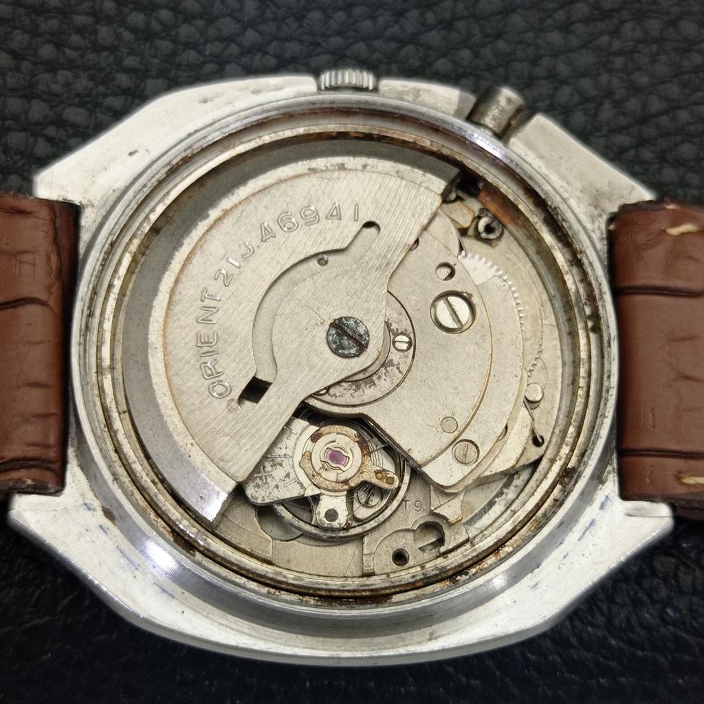 USED VINTAGE ORIENT CRYSTAL AUTOMATIC JAPAN MENS ORIGINAL DIAL WATCH A702263-5 R123-a702263