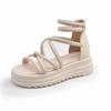 Platform Sandals Women's New Summer Fashion Versatile Design Sense Niche Temperament One-word Shoes