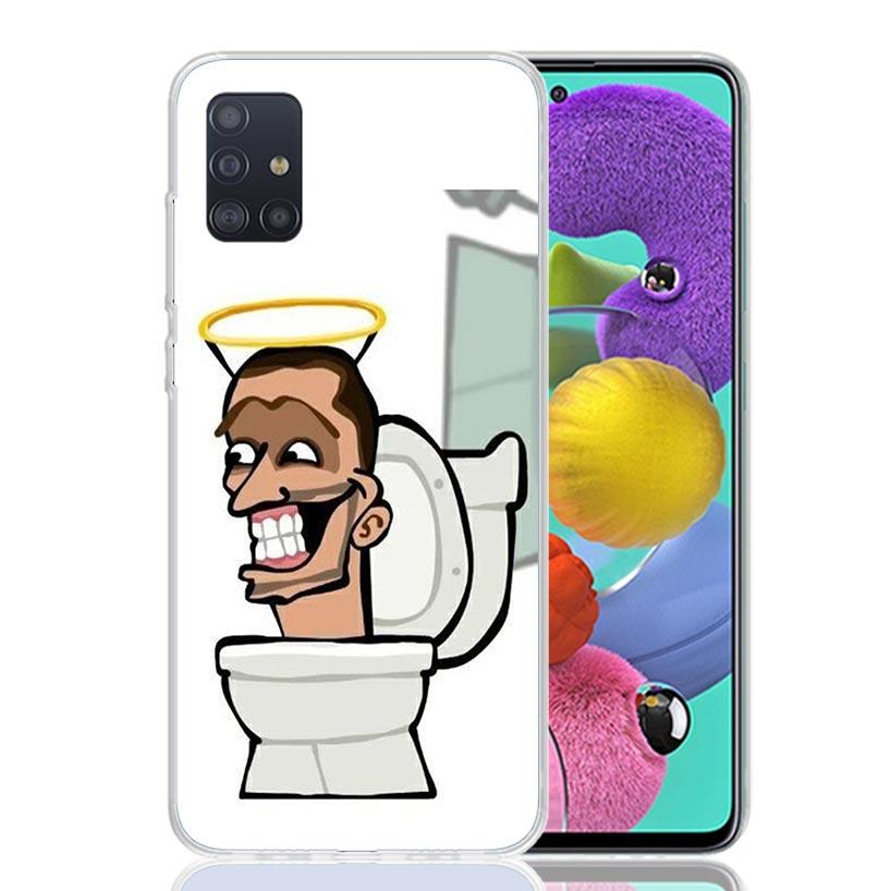 S-Skibidi Toilet Mobile Cell Phone Case for Samsung Galaxy A52 A51 A50S A12 A22 A32 A72 A10S A30S A31 A71 Note 20 Ultra 10 Plus