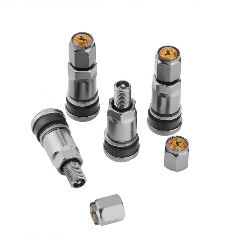 4pcs Universal Metal Car Motorcycle Tubeless Wheel Tyre Valve Stems Caps Aluminum Alloy Tire Air Valve Stems Valve Stems & Caps