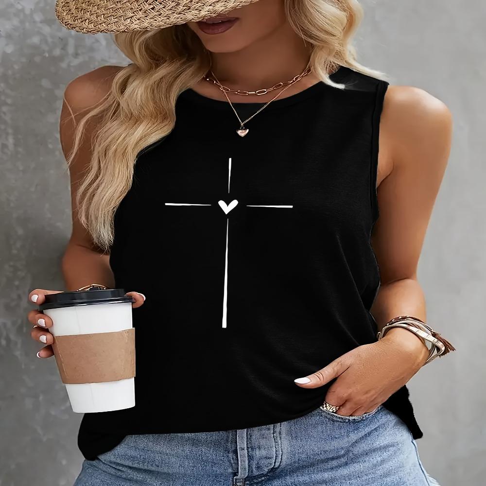 Ladies' sleeveless vest, casual and loose fit